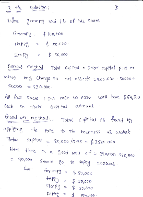 To te Solutton Relove Qvompy sold h of hts shove So,000 So,000 ее ono method Tolal CapttalPYoY co minus and Change fn net ass
