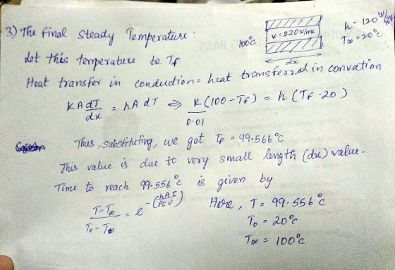 tul dot this fonpesatuu t r Heat trasf in olx or Geert Thus,substitutin.we lot qq-566℃ Thus vale ue to vevy small i valu Tim