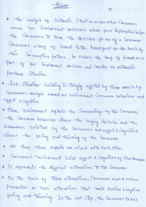 nsioe 桌 ←the auatysikob ftuternate Situation arisessaan Consumer人 mae -Hao Consumers to take tu. decision. bdav な., a Consume