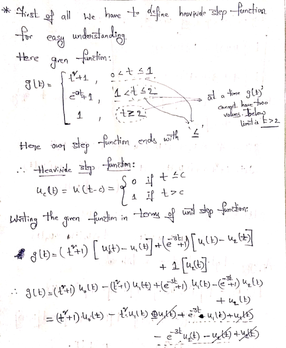 unchoy i ne heavside slep re unclm. ven 72 oi uncnen 7 C unciol* o un in the uncjlm in g l t): (rt) u. 1 ) ← (E +1) 4tt) +(€s