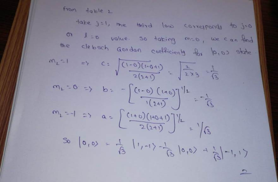 fron oble value So tabingm, ude c a n the cle bsch Gor da oeficient 2Y3 24t