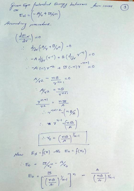 1 -(-tm + EN = (c) dy dy ) A -n- -A G) 2 + B(-) m1B Ju A 2 Mtl-2 A A fer) Eo= EN-fr) Now Eo A Eo