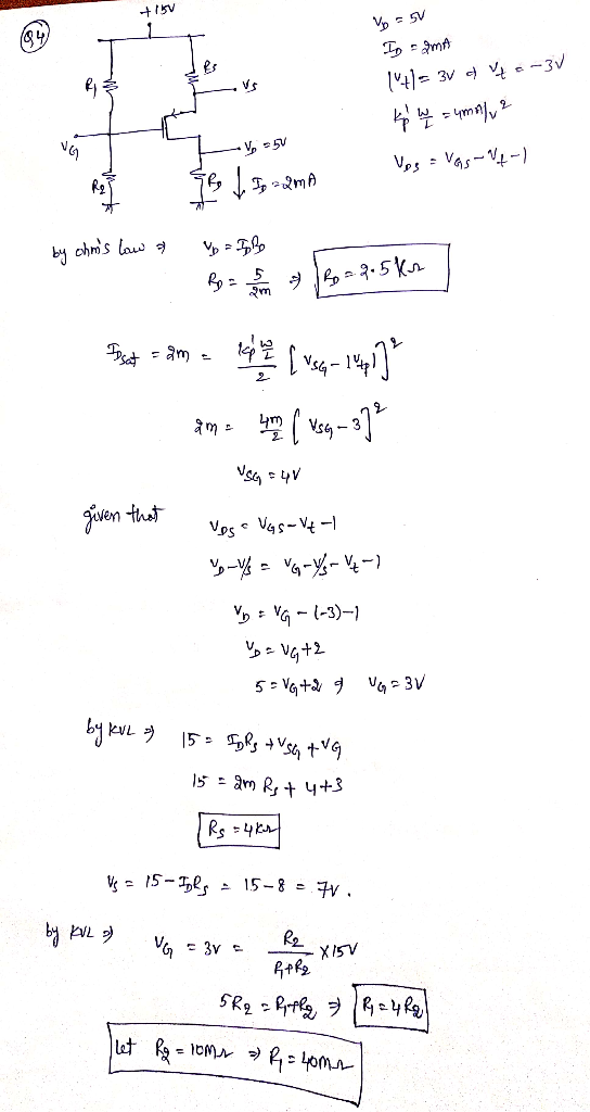 41 3v V -3V m2 by chms law m ven thst - 4- - V-3)- VGt 3V 5 VGt Rs4k 15 8 V 3v XI5V FR2Prf,R = 10M