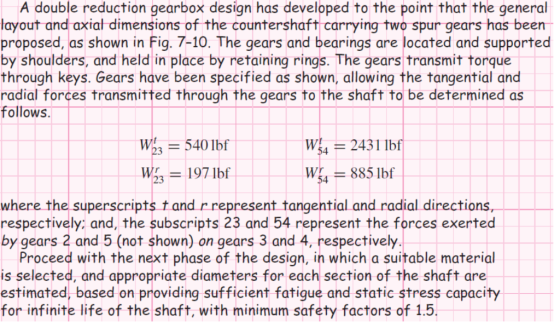 double reduction gearbox design has developed to the point that the general ayout and axial dimensions of the countershaft ca