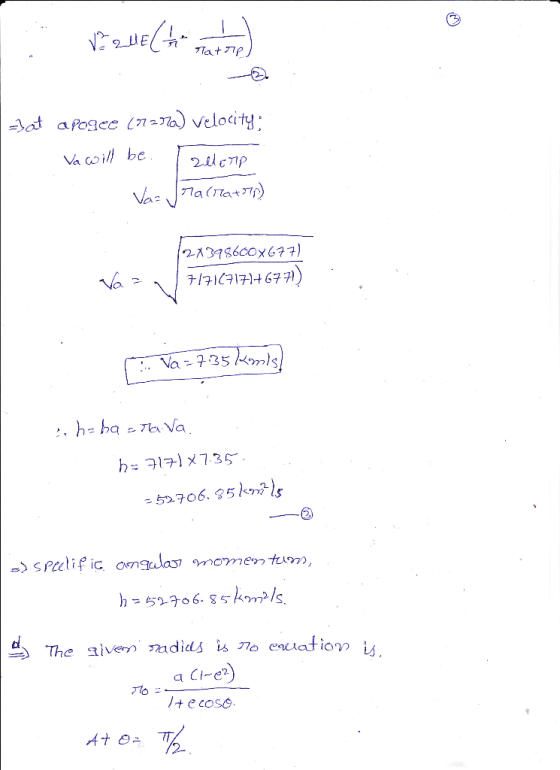 = st argee(17-a) velocity. Va coill be +e cos