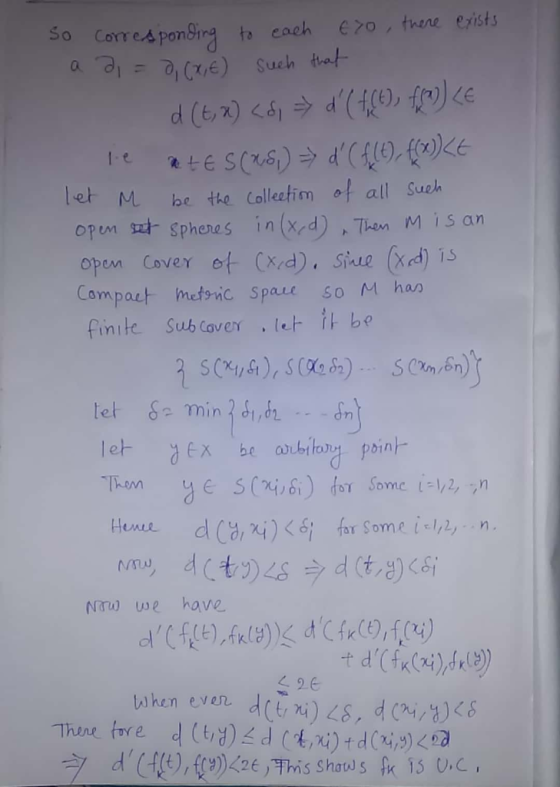 Cores ponSira ta cach 70 tene exists let、 M. be the Colleefim of all such op sphees in d) Then is an open Cover 어- (X/d). Sia