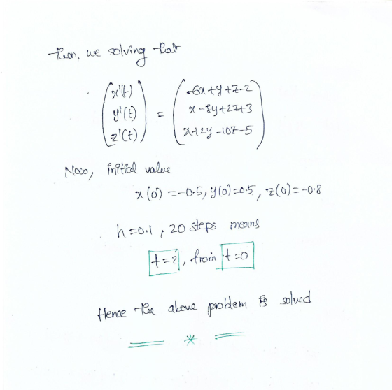 ,e solving -ar x o) cO ence