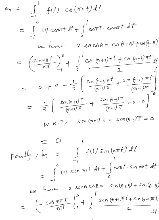 am fct) c (nTt)d (cnt dt+ ast. cAnTt dt Z CDA CD B = C We Sennt fn-1)nt Cos 2 ナリアイ (ntTT Sen Son -7M -) t A O 7/ Son (nt) = W
