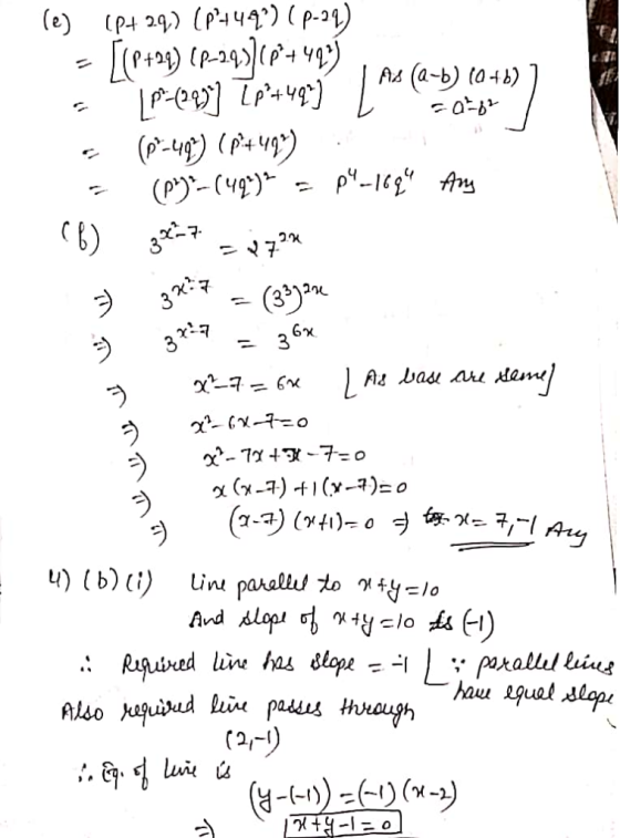 As (a-b) to4b) 3 12 6x 3 u) (b) (i) un, paalw to And ry.ty=lo ra-) lui u