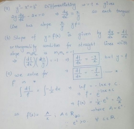 2. Fierentta So eack ine has slpe (b) slope of x=f(c) condition or thoqona lity -y bu ) we solve 犬·.. cA C. A는 ec. -here