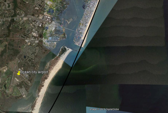 Ocean city airport Image 2019 DigitalGlobe