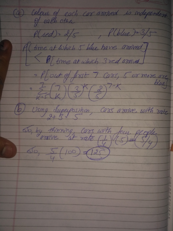 ndepesdens Ca) lelaus of each Car aed lo o ealh othe Plaed) dfs Atme at whiclh blue hare amed PCblue5 0 tome at which 3cdamd