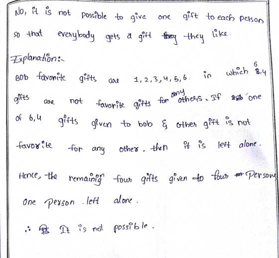 ulb, Rwible to gre ne frt to aen s0 4hat veybody gets a g-i -they ika wohich 4 at 1, 2,3,4, 6,6 any 1 V for any othes . -ttn