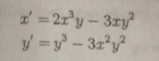 r =2ry - 3ry y=y° -3z*y°