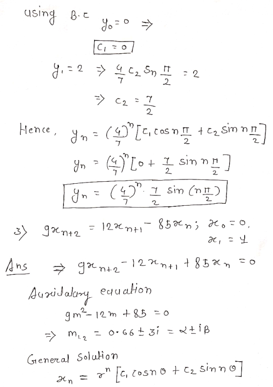 2. 2. ence 2 Gteneral Soluion