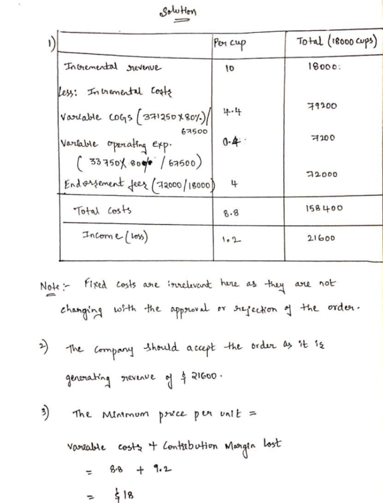 Total (iso cups) Per c 6000 10 9 200 variable cogs (271250 x80%) 6a5oo 才200 0- 3375吙80e- Endzement 162500 dee々(7a000/16000) コ