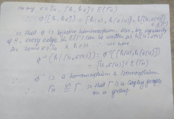 Fox any 6 Su, th.h61e E(H) e Elr) s0 Hhat is bijeetive homomophism . Also, by aegularidy cau be contlen as hlluu of H. every