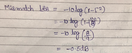 Mismatch 188 = -10 0.5dB