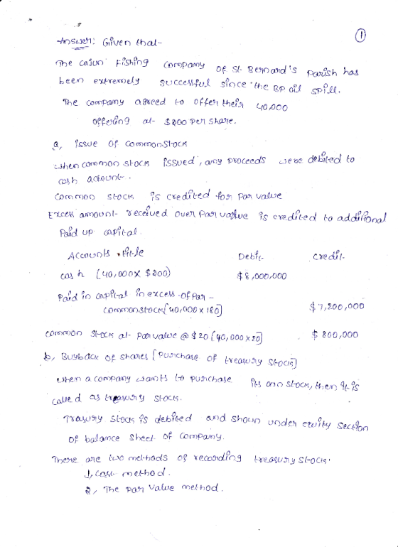 Ansue Gven thal- Fishng Obe CajuO CDrpamy of S eands parsh has been extrexr)ely Offes thefn a gseed o The compay Y0,000 al $