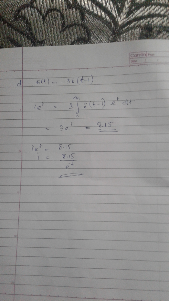 Camlin Page Date 8.IS