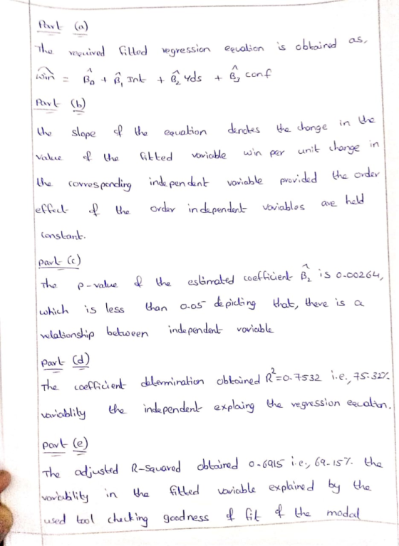 as, Rvl (b) euaion Vakne la Covves ody n ce penden vbaes hald onsLant pavl (c) ths value esbmale coakfdet 8 s 0.0026 сое wlal