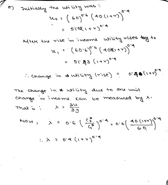 e) miti 51.cq l t γ) After tne rise m İncovne uHu-jy rises 4041 ) V. (rise) = duti й t〉 Change m The cham as unad by λ 2 OG o