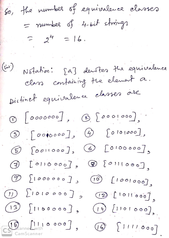 So, the nuees of equivalee elarsen 4itshringn numdoes - 16 Ntahion cln cntai ing Hhe elemat £a3 denster equivalenes a. Dictin