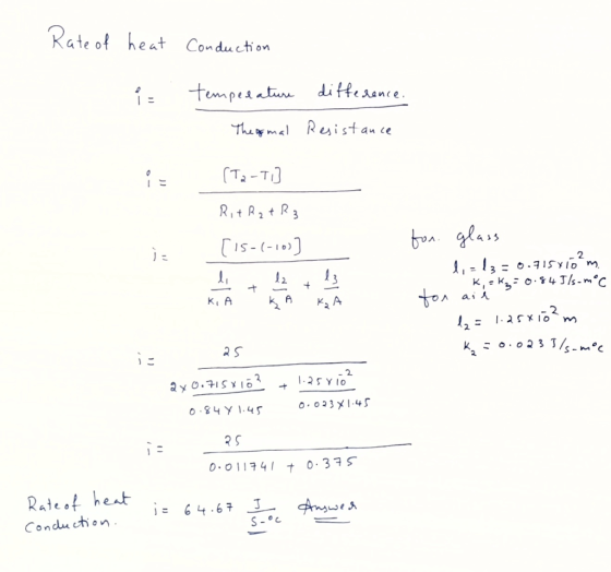 Rate of heat Conduction diteaance tempesati Res ista They mal Ta-Ti Rit R2tR3 TIs-(-10) 2 4 T/s-mc K, K ai人 toA k A KA K A 2