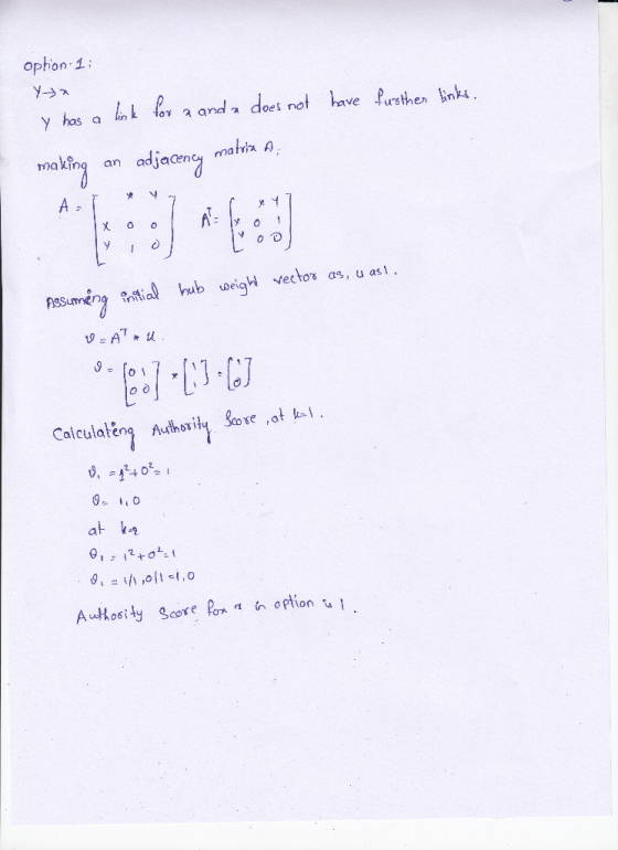 ophon 1 y has a ave fue , or a and a does no making an adjacency matia weighcto as, u as Calculateng Authoxity hove at at