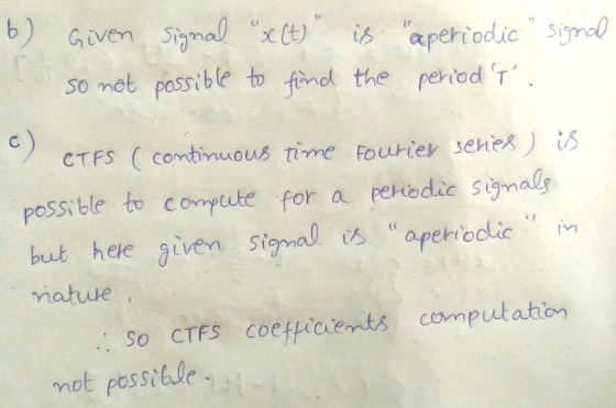 50 not passible to finol the peiod T possitle to comptute for a peridc ials but hele given signal18 (( aferodic im matuue So