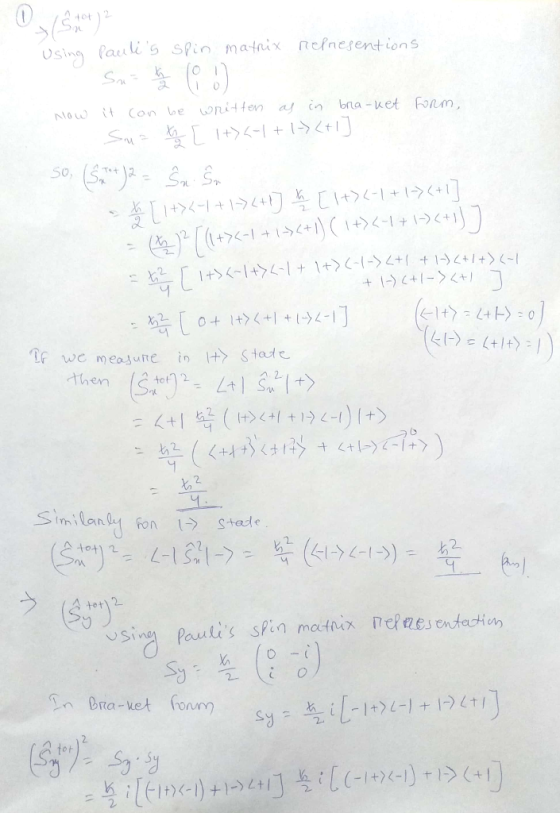 스-tot 0412 sing Caels spin matnix neinerentions +15 4- Trwc mea亼uite in It> Stade then 2- ヲb 2. A tet using Panlis spin matn