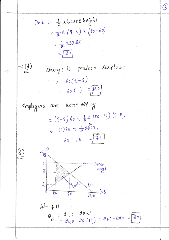 乂base x height DwL 0 30 -> Ca) change is produce Surplus 60(2-1) ニ Empbyens ane worse opt b 2o 80