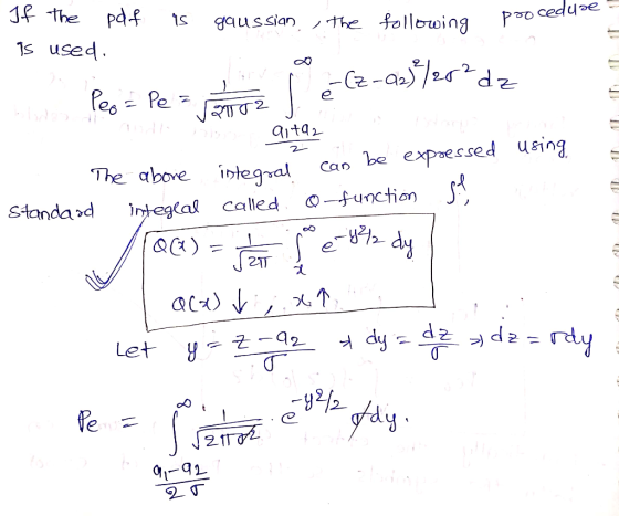 If the pdf ls gaussian ..the following pPDca 1s used Oo aita The above aCa a called unction Standaod 6o 21T 2 1-91