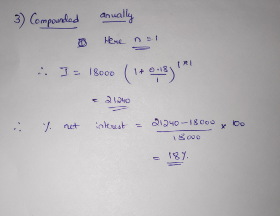 3) Compoundad nually ere nT (4utgy 1800D 1+ 21240 . net 2i240-180o nleust 100 1000 18Y.