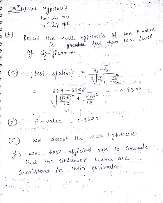 Som(s)Null Hypothesis o (b) e muul Hypothesis f the P-value cam ce Ce) 8 . 9-33.08. 8-812 93 oD }오 め e . tay e etreerd rule t