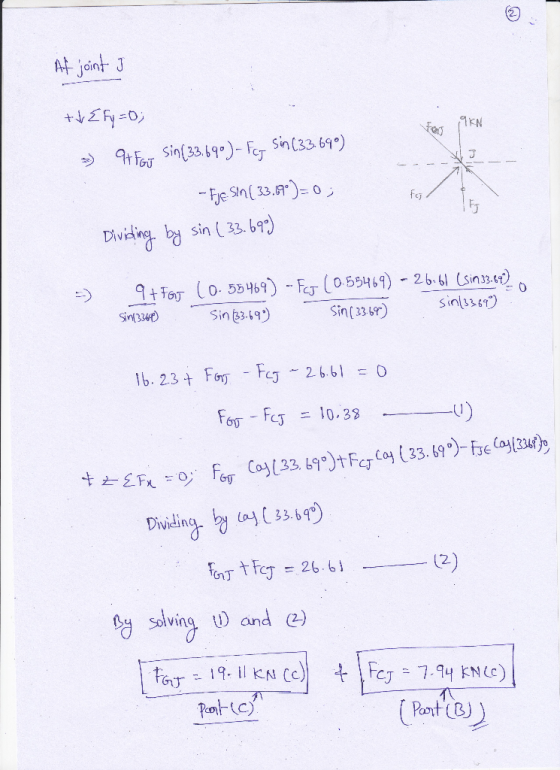 orSin(3)- Sin(33 69) foy Sin(33 r) sinl u) -0 Solving u) and G) Po C) Pant (B)