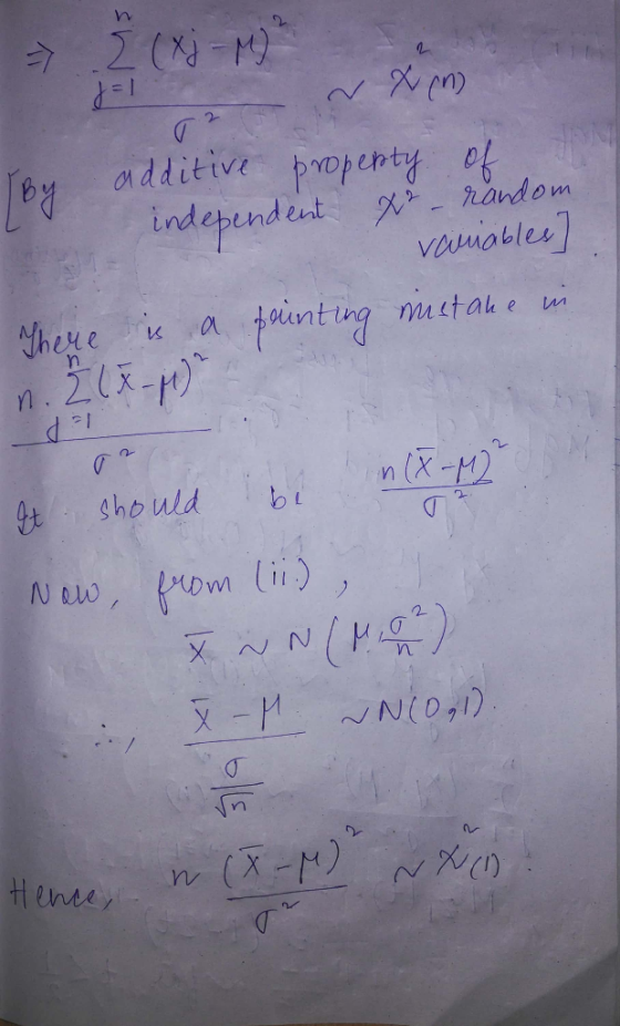 .2 (-M additive popety of independent andom vamobles here n.2(x-) finting mustale -1 nx- Should bi N ew Prom lii) (d)N NIO,1)