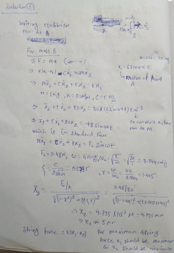 Solution etn At A 9 2 EF Ma ( Kla C =mz motin ot oiut A . MIK KESOM, CS NS 80r, SoX68inuzt)X NS J 3 t he to can vert tito 48