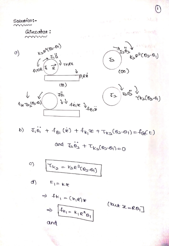 Soluution:- er) 310 2 Cos) R2 CD0 and