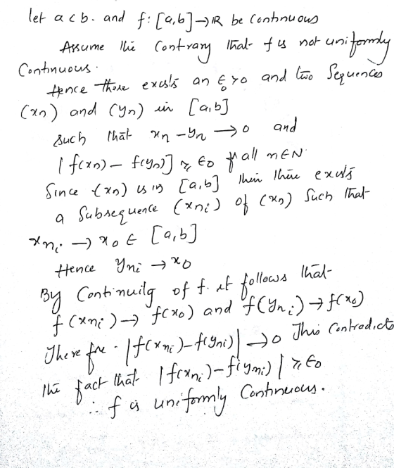 let acb and f: [a,b1-) R be Conbnu ous Aume i Conkrany mot uni Cantmuous an yo and l Jezuen nce e e xuls (х) and Cym) sn [anb