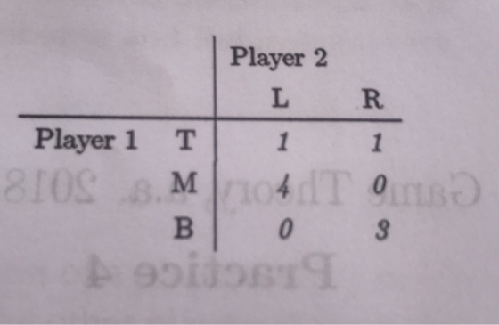Player 2 L R Player 1 T 1 1 8IOA.M 04T B 0 A9oitot