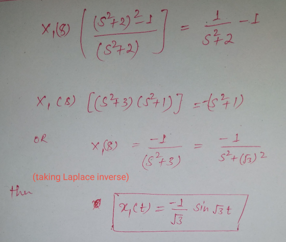 2, 1 2 2- ( (5%2) (s+5) (taking Laplace inverse) N3