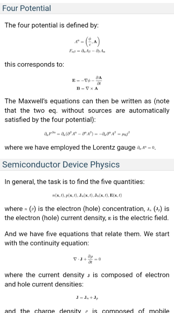 Four Potential The four potential is defined by: this corresponds to: OA Ot The Maxwells equations can then be written as (n
