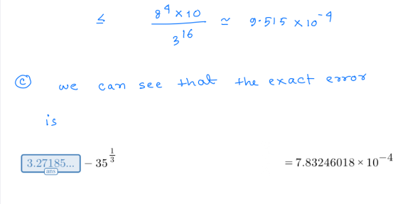 2 16 C. we cam see +hohe IS 1-353 = 7.83246018 × 10-4 3.27185.. ans