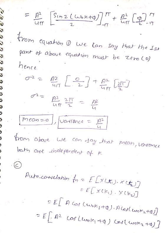 2 ant of aboue quatión mus be Zero (o) ence 2IT