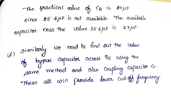 -The practical wlue eh ce not a ihble. yhe awailabl. since 5.6με is the value 25 6HF is atF capocitei neaa ube need to ind ou