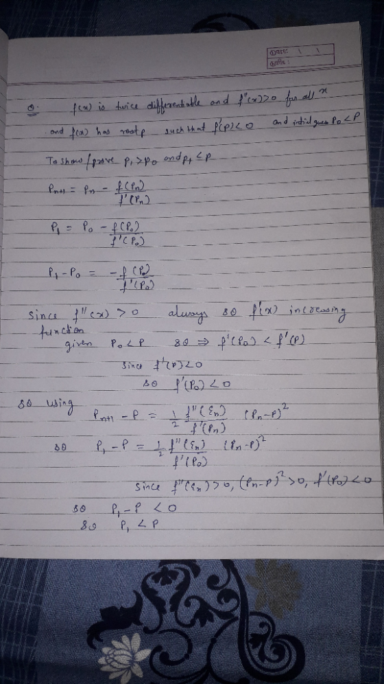 Dart clifhereatatle end fen) io tuice and inchil gues PoP ond a) has tp 3uch that To Show Pi>po ndp, 2p Pmss= Pn-fCPn) Pi-Po