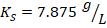 Ks -7.875 9/L