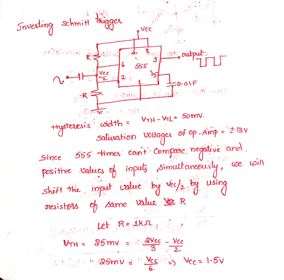 Vcc 6 55S Vec egaive ano Since 55 times cant Com positive wluesナ inpuli simultaneeuly, we uoin shift heinput ualue b Vecby u