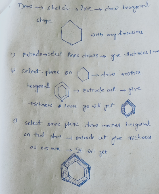 Shape ith any dimensions Eat ude-Select lines d頂日り-ラ でve46ck, select, Plane on hengnal ngon 2) selert same plane does her on